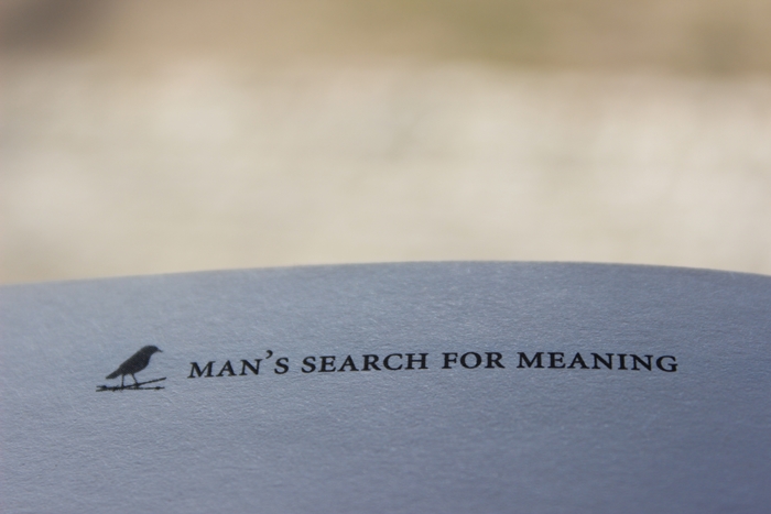 Man’s search for meaning