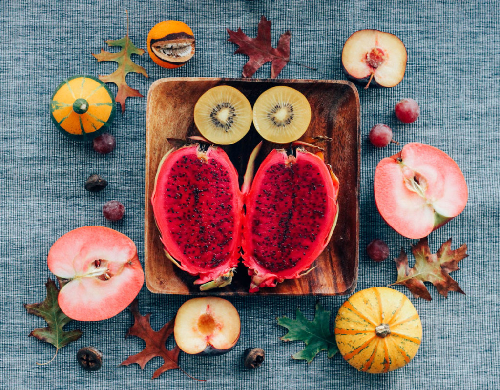 Colorful fruits from the local market in Lisbon