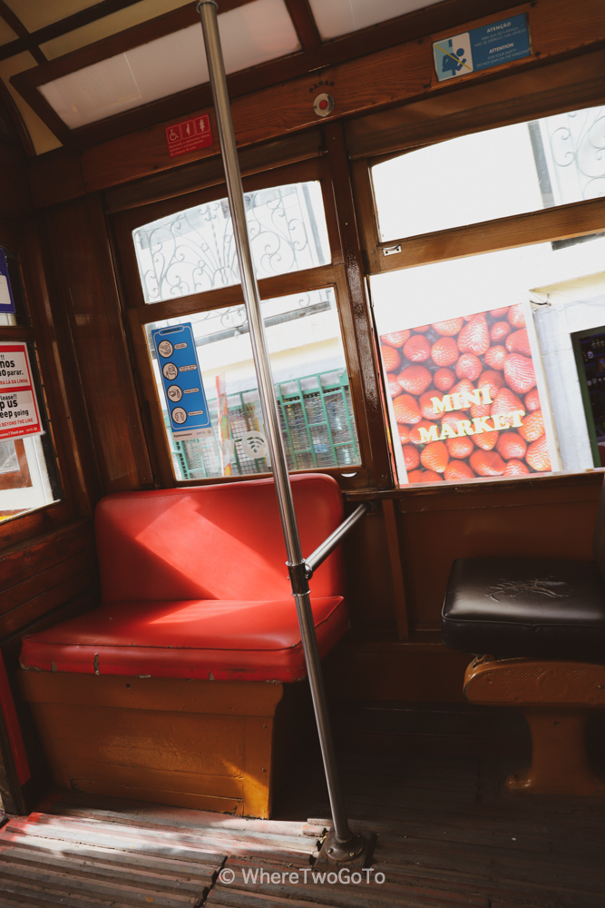 Lisbon tram during pandemics